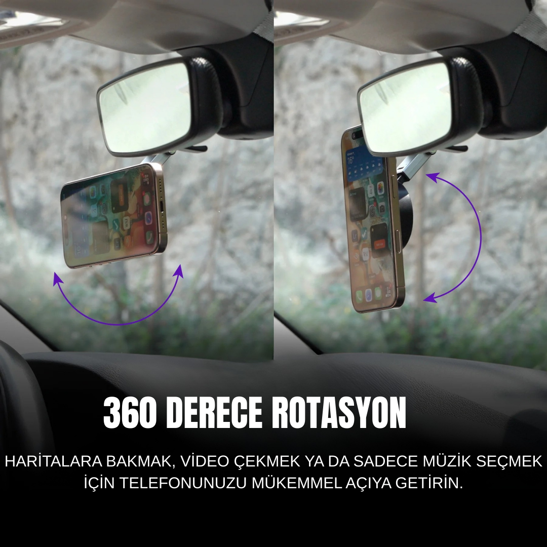 Manyetik Vakumlu Telefon Tutucu