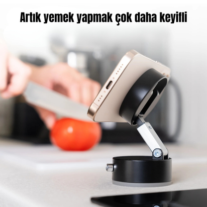 Manyetik Vakumlu Telefon Tutucu